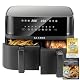 Heißluftfritteuse Klamer Duo 9 L mit 2 Fächern und Digitaldisplay