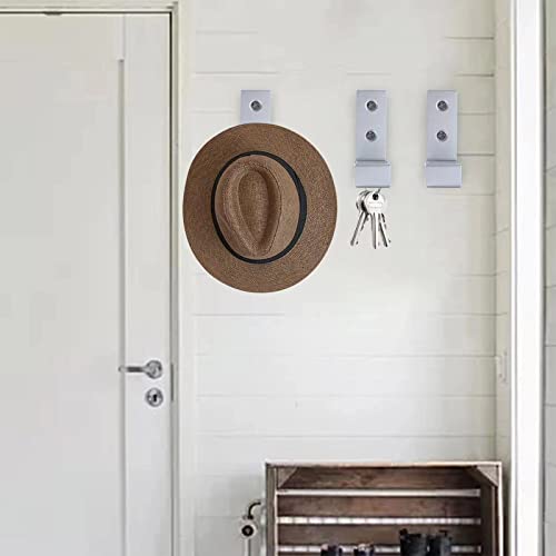 Folding Coat Hooks，4Pcs Wall Hooks For Hanging Backpack Coat Kitchen Towel Hook， Backpack Wall Hooks Heavy Duty， Aluminum Alloy Headphone Holder Hooks No Rust Wall Mounted For Hat Bags Jackets #TOP6