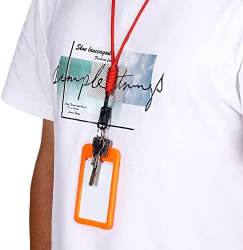 PATIKIL Neck Lanyard with Hook, Badge Lanyards Adjustable Long Strap ID Card Holder Keychains for Badge Holder, Office
