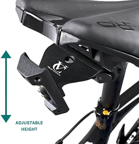 VeloChampion Double Water Bottle Cage Mount Holder. For Cycling Triathlon or Time Trial Bikes. Alloy Black (Premium Mount + Cages)