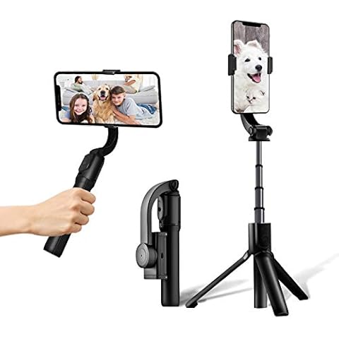 Estabilizador de Movil con Control Remoto Bluetooth y Palo Selfie Cover