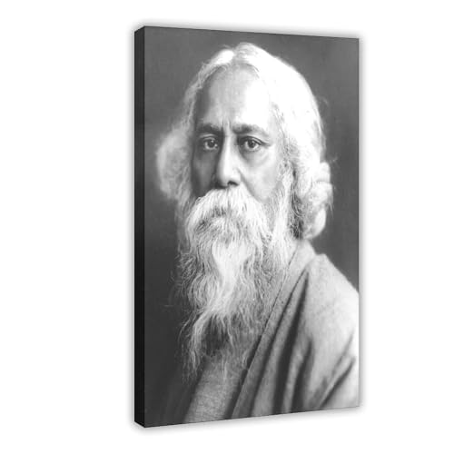 Portrait Tagore impression toile haut de gamme déco murale de luxe