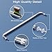 Ranbo Glass Shower Door Towel Bar 24 Inch Stainless Steel Sliding Shower Door Handle Replacement with Polished Chrome Finish for Commercial and Residential Glass Doors