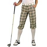 Golf Knickers Plaid Womens 'Par 5' - Khaki Stewart - 2