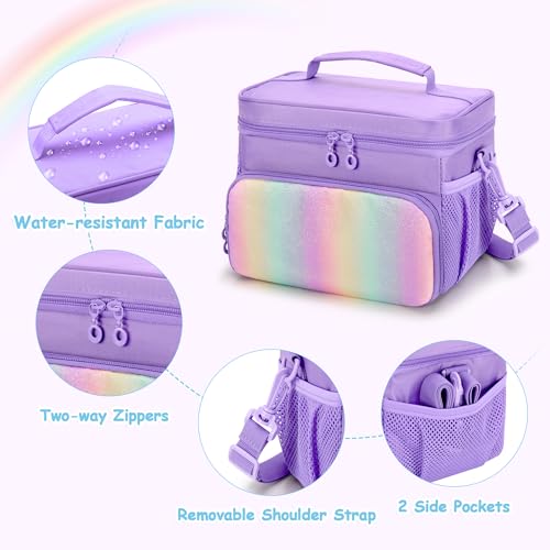 Image of Carrying Case Compatible with Yoto Player (3rd Generation), Card Holder Hold Up to 30 Cards, Travel Storage Bag for Bluetooth Audio Speaker & Headphone Accessories, Purple (Case Only) Patented Design