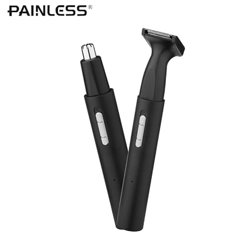 Nose And Hair Trimmer,2023 Professional Painless Nose Hair Removal Clipper For Men And Women,Electric Dual-Edge Stainless Steel Blades Mute Motor Facial Hair Trimmer Easy To Clean #TOP1