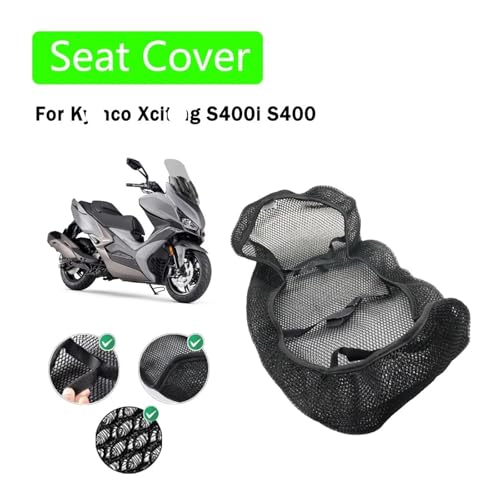 Housses siège moto Kymco Xciting S 400i coussin antidérapant maille