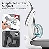 TRALT Office Chair - Ergonomic Desk Chair with Adjustable Lumbar Support, Mesh Computer Chair, Executive Chairs for Home Office Comfortable Lumbar Support (White) #4