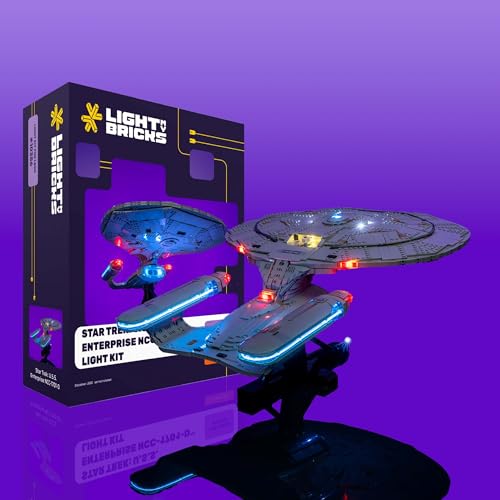 Light My Bricks LED Light Kit for LEGO Star Trek U.S.S. Enterprise NCC-1701-D 10356 Custom DIY Display Lighting with Precision LEDs to Illuminate and Enhance LEGO 10356 Model (Model Not Included)