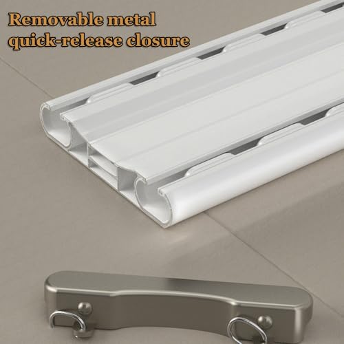 Rail rideau plafond double rangée pour créer une séparation de pièce et plus d'intimité