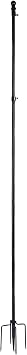 10 FT Thickened Stainless Steel Ground Flag Pole - Outdoor Flagpole with 5 Prong Base | for Garden & Yard