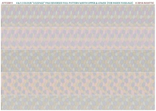 Aviattic ATT32011 1/32 4 and 5 Colour Lozenge Pale Pattern Upper Lower fuselage