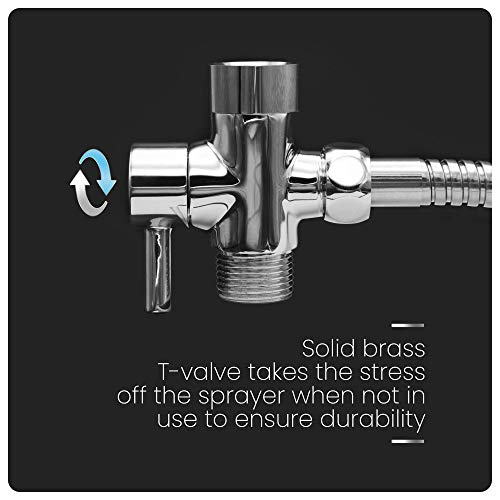Bidet Sprayer for Toilet, Cloth Diaper Washer for Bathrooms – Handheld Bidet Toilet Sprayer - Easy 10-Minute Installation - Thumbnail 7
