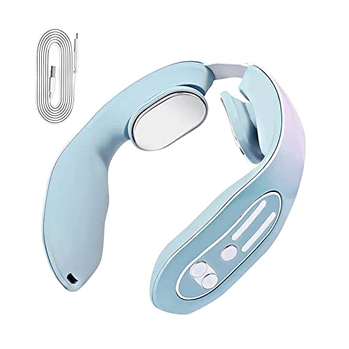 2022 EMS Neck Acupoints Lymphvity Massage Device, Electric Pulse Neck Massage for Pain Relief Lymphatic Massager, Lymphatic Drainage Machine with 12 Modes (Upgrade) Cover