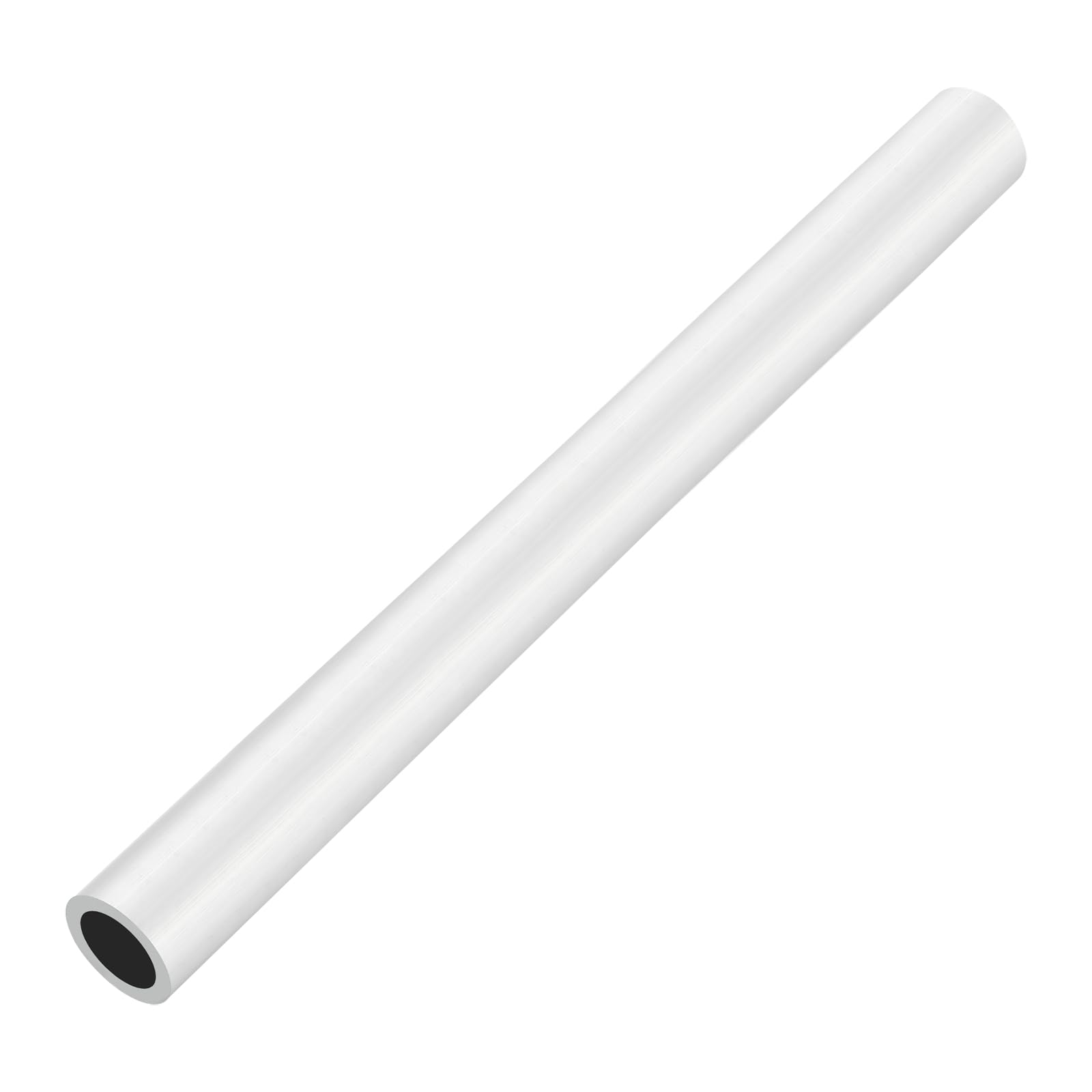 Tube rond aluminium 6063 argent de 37mm pour connecteur et barre de support