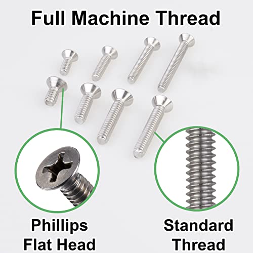 Queensell QS-FH-ST Flat Head Screws #4-40#6-32 thumb #5