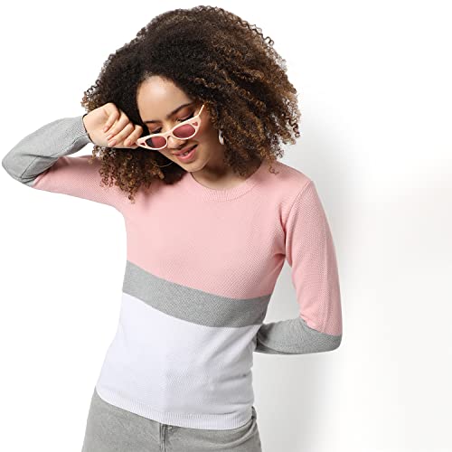 Image of PINACOLADA Women's Zip-Front Hoodie with Contrast Drawstring for Casual Wear | Hooded Neck | Long Sleeve | Zipper Closure | Cotton Sweatshirt Crafted with Comfort Fit for Everyday Wear