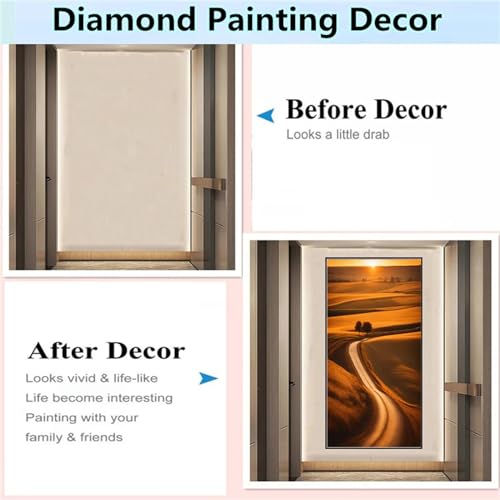 Peinture Diamant Grand Format pour masquer les murs vides et s'apaiser