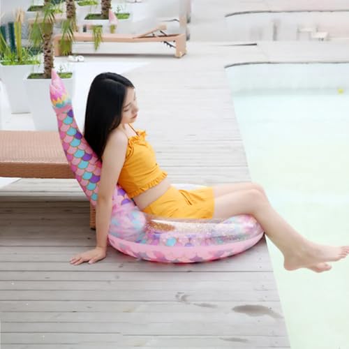 Boia Redonda Rabo Sereia Inflável Gigante Piscina Praia