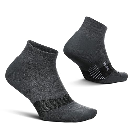 Image of Feetures Merino 10 Cushion Quarter Sock Stripe