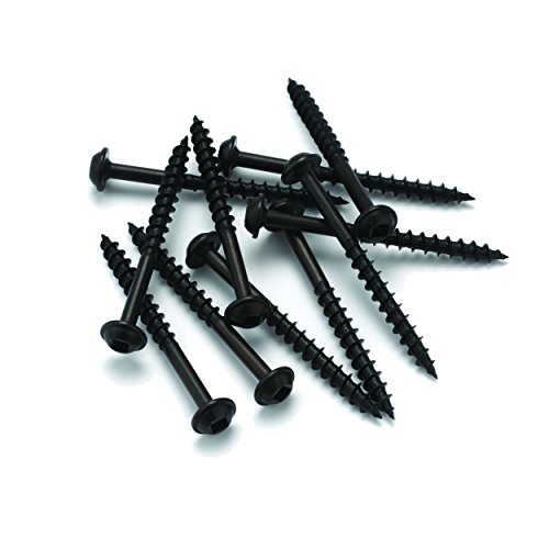 8 x 2-1/2 HighPoint Round Washer Head Woodworking Screws, Black Oxide 100 pc