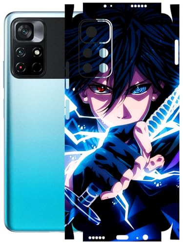 Image of AtOdds - Full Body Back Screen Guard Protector Film - Lamination Wrap Skin Sticker Compatible with Poco M4 PRO (5G) | Scratchproof Matte Finish (Anime 42)