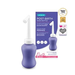 Lansinoh Post-Birth Wash Bottle 360ml – Recovery Postpartum Portable Bidet Travel Bag Hospital New Mum Essential