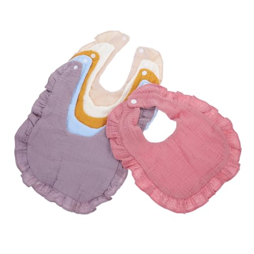 Bavoirs nourrisson coton doux lot de 6 pièces repas bébé mixte