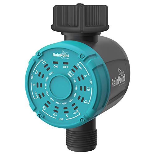 Fesjoy Automatic Plant Waterers,Irrigation Water Timer Controller Garden Electronic Programmable Automatic Watering Timer Waterproof Water Faucet To Hose Timer for Outdoor Parterre