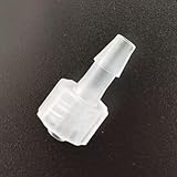 5/32in Plastic Hose Fitting Luer Lock Connector Male Luer to 4mm Barbed Adapter Polypropylene 100 Pcs (male...