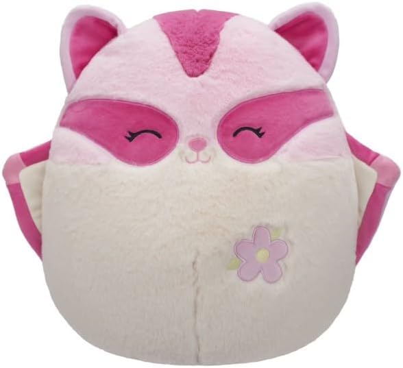 Squishmallows FuzzAMallow Official 12 inch Brixton the Pink Sugar Glider - Child's Ultra Soft Plush Toy