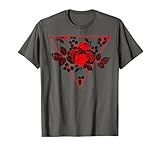 Red Black Roses Aesthetic Soft Grunge Clothes Goth Punk Alt T-Shirt