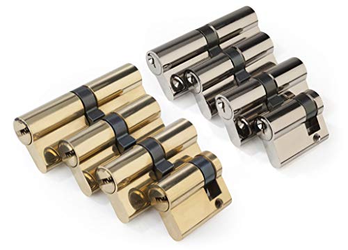 Schließzylinder Satz 4-teilig mit 12 Schlüsseln ohne seitliche Sicherheitseinfräsung