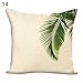 Produktbild JoyRolly 45x45cm Green Leaf Square Throw Kissenbezug Kissenbezug Schlafsofa Auto Dekor 14#