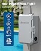DEWENWILS Pool Pump Timer, Heavy Duty Outdoor WiFi Timer Box, 40A 120VAC 2HP, Work with Smart Life, Alexa, Google Assistant, Easy Wiring for Pool, Water Heater, ETL Listed