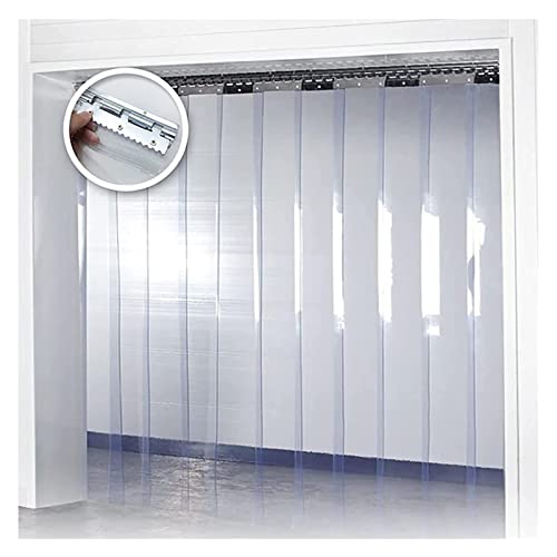 Bandes de porte en plastique imperméable isolantes et rideau thermique en PVC transparent