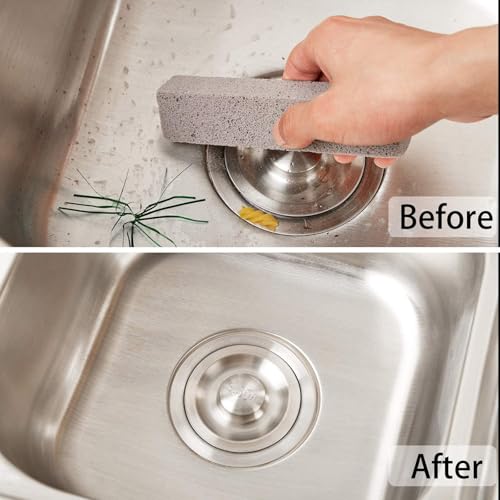 Image of Chinco 20 Packs Pumice Stone for Cleaning, Scouring Pad Removing Stain Grime Without Leaving Scratches for Kitchen Oven Stove Home Bathroom Toilet Pool House Cleaning Supplies