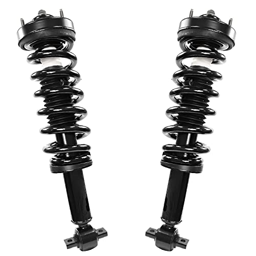Image of Detroit Axle - Front Struts & Coil Springs Upper Control Arms w /Ball Joints Replacement for 2014 Ford F-150 4WD - 4pc Set