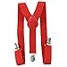 Kids Toddler Baby Boys Suspenders Bow Tie Necktie Set Child Bowtie Braces (Red)
