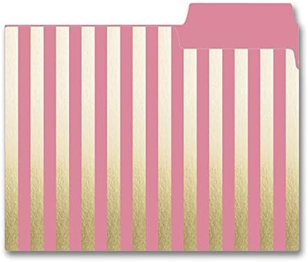 Gold Heart File Folder Set