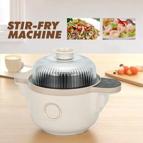 Automatische Kochmaschine, 1400 W Rührpfanne, 3,5 l Kapazität, 360 ° drehbar, 3D Rundumheizung, HD-Touchscreen, antihaftbeschichtet, für einfaches Kochen