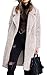 Angashion Women's Fuzzy Fleece Lapel Open Front Long Cardigan Coat Faux Fur Warm Winter Outwear Jackets Light Beige 3XL