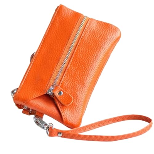 Womens wallet Classical Leather Wallet for Women with Zipper Coin Pocket | Unisex Leather Zipper Bag for Keys and Coins2