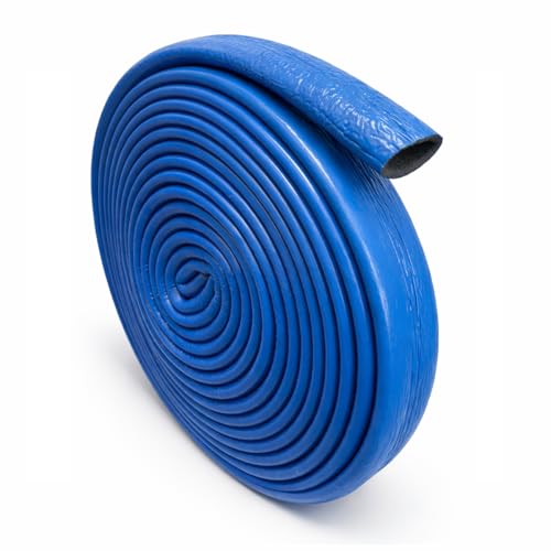 Tuyau isolant - Rouleau de 10 m x Ø 28 mm/6 mm - Bleu - Tuyau de chauffage, avec peau de protection - Pour conduite d'eau chaude - Isolation des tuyaux – vue 2