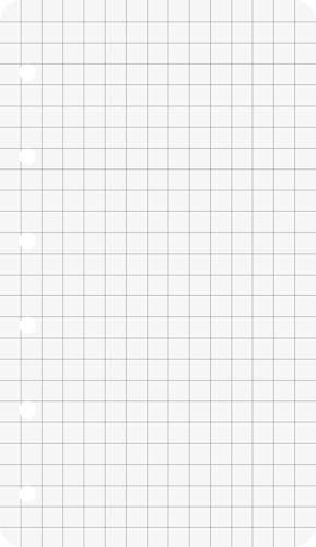 Baier & Schneider - Recambio para archivador (perforado múltiple, 70 g/m², a cuadros, 50 unidades), color blanco