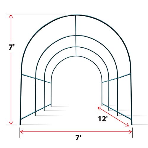 Yardgrow Greenhouse Frames For Larger Hot Garden House Support Arch Frame Climbing Plants/Flowers/Vegetables (12'X7'X7') #TOP3