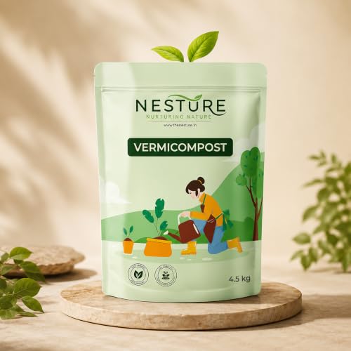 Image of Vermicompost Fertilizer 4.5kg | Natural Vermi Compost Fertilizer for Home Garden, Indoor & Balcony Plants, Plant Booster for Fast Growth