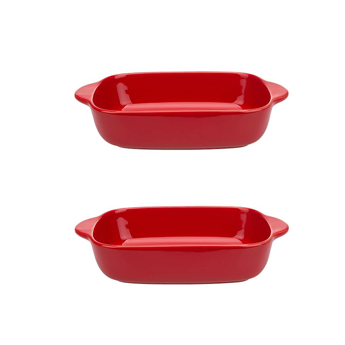 Lot de 2 moules à tarte en porcelaine de 22 cm antiadhésifs pour la cuisson au four, plat à quiche en céramique, couleur B