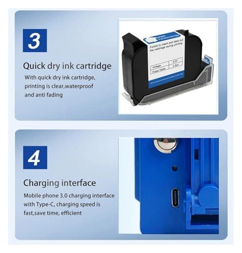 Machine de codage d'images portable DC11 jet d'encre 0,5 pouce - 8