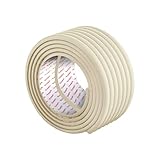 4.5M weichem extra Breiten Schaumstoff Kantenschutz für Möbel Tischkantenschutz Baby Sicherheit Kindersicherheit Kinderschutz Stoßschutz für Tisch Glastisch Schminktisch von DODOLONG (Creme)